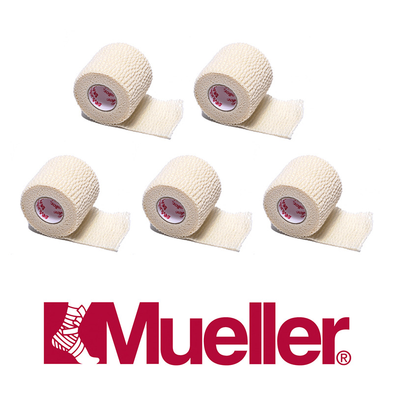 5 Taśm Samoprzylepnych Mueller Tear light Tape - Szerokość 5 cm Białe