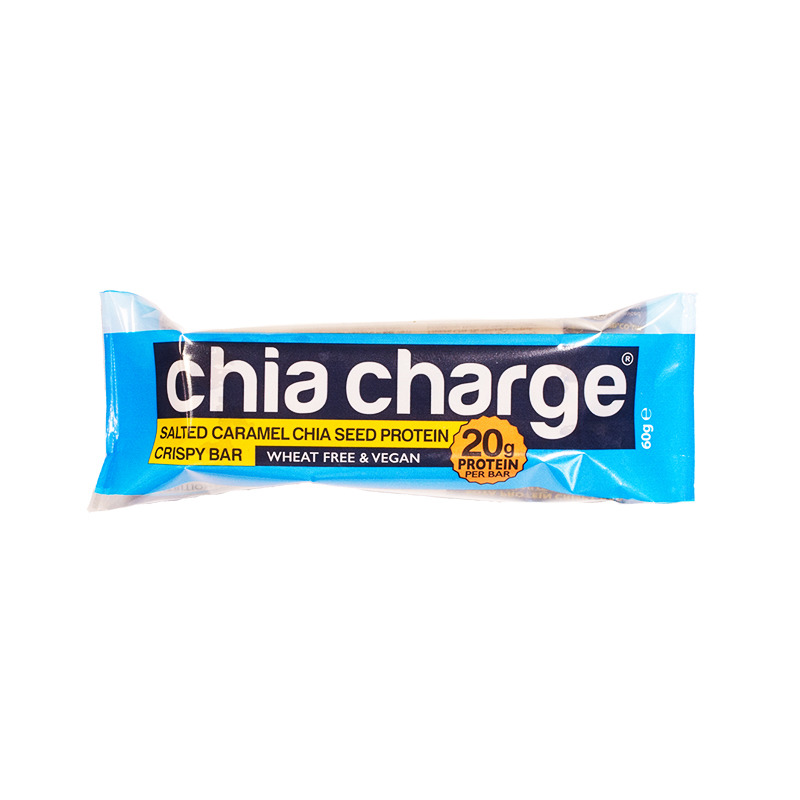Baton Proteinowy Chia Charge Crispy Bar Solony Karmel 60 g