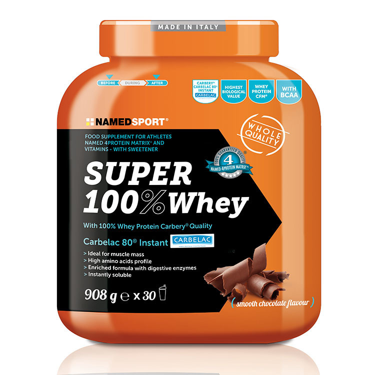 Białko Named Sport SUPER 100% Whey Smooth Chocolate 908 g