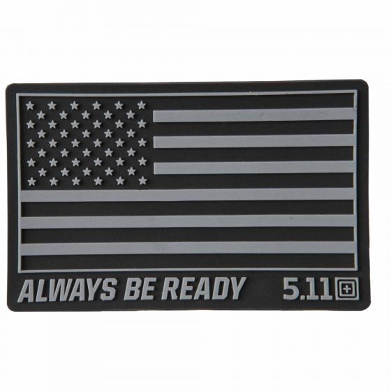 Gumowy Patch 5.11 Always Be Ready USA Czarny