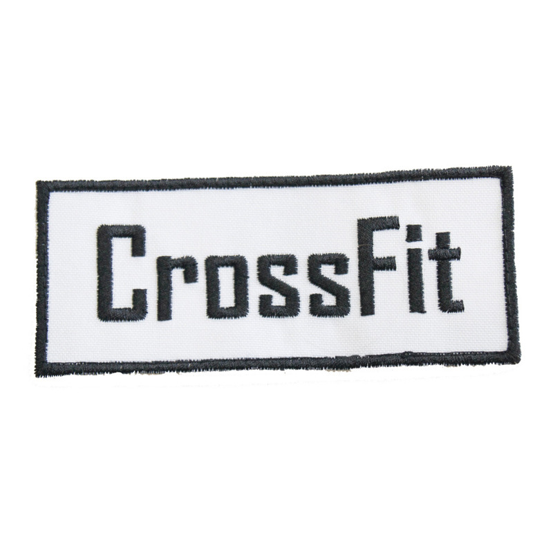 Haftowany Patch Rx Athletic Gear CrossFit Biały