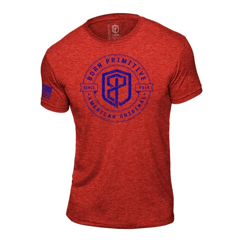 Koszulka Męska Born Primitive American Original T-shirt Czerwona
