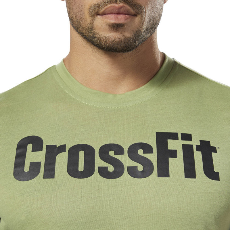 Koszulka Męska Reebok CrossFit F.E.F Graphic Zielona