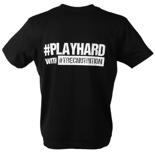 Koszulka męska Trec Wear play hard 002 czarna