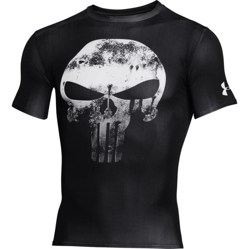 Koszulka męska Under Armour AlterEgo Captain Punisher Team czarna