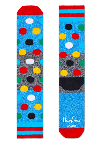 Skarpety Happy Socks Athletic Dots Niebieskie