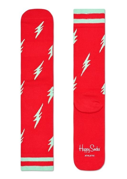 Skarpety Happy Socks Athletic Flash Czerwone
