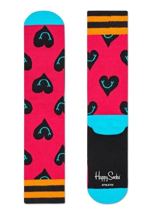 Skarpety Happy Socks Smiley Heart Czerwone
