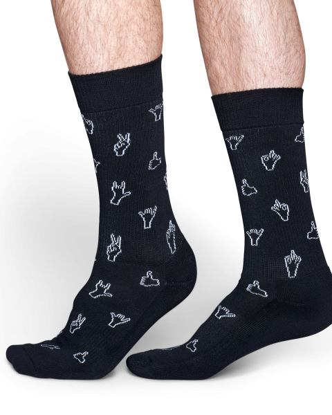 Skarpety Happy Socks athlethic H5 czarne