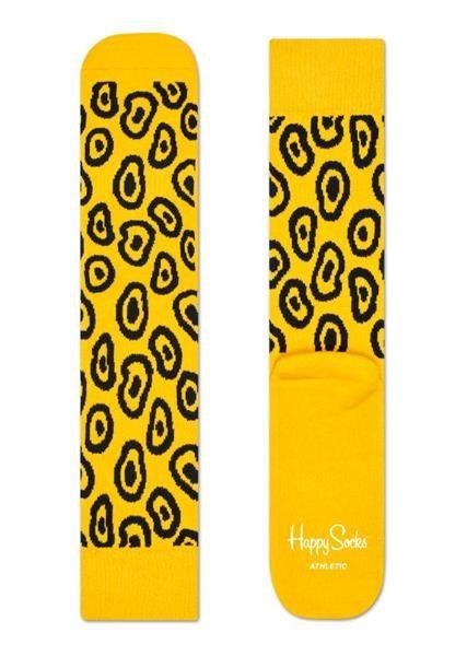 Skarpety Happy Socks athlethic leopard żółte