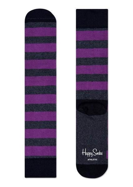 Skarpety Happy Socks athlethic stripes fioletowe
