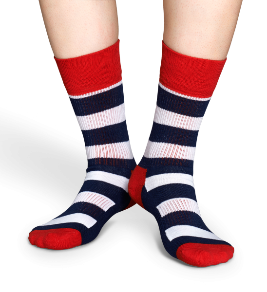 Skarpety Happy Socks athlethic white stripes