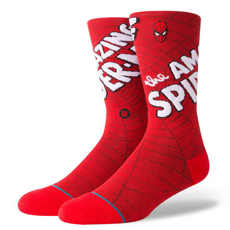 Skarpety Stance Foundation Amazing Spiderman Czerwone