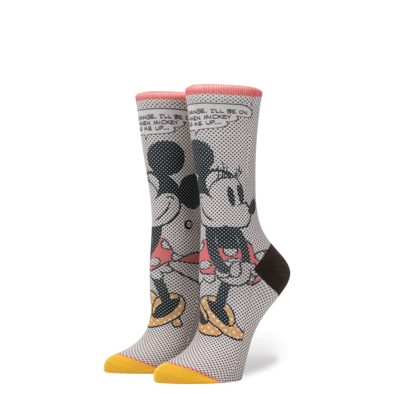 Skarpety damskie Stance Socks Disney tick tock minnie szare