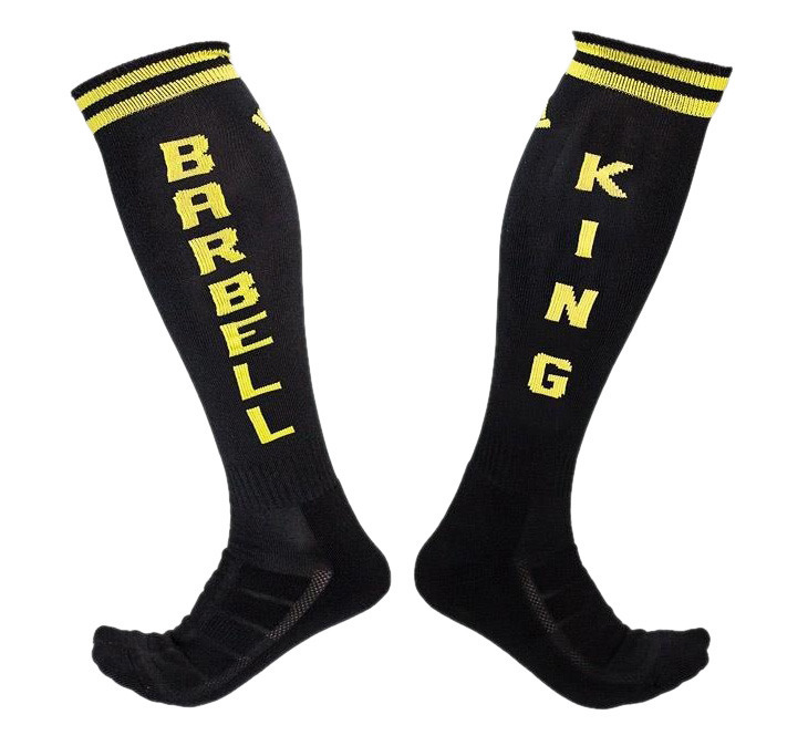Skarpety męskie Barbell Nation king czarno-żółte