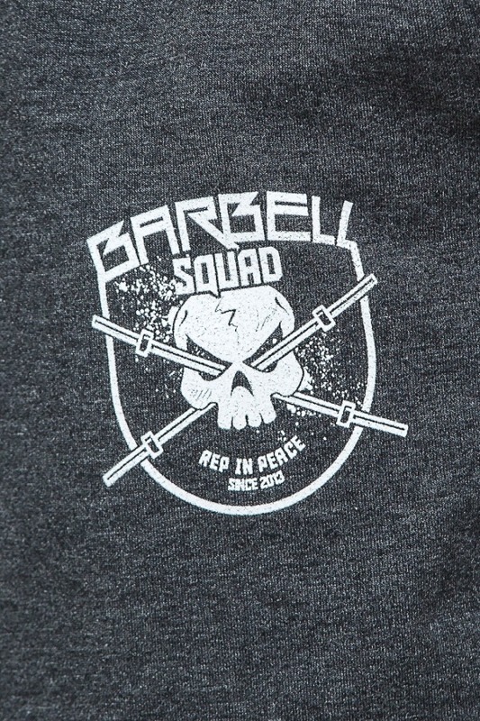 Spodnie Dresowe Męskie Rep In Peace Barbell Squad Szary Melanż
