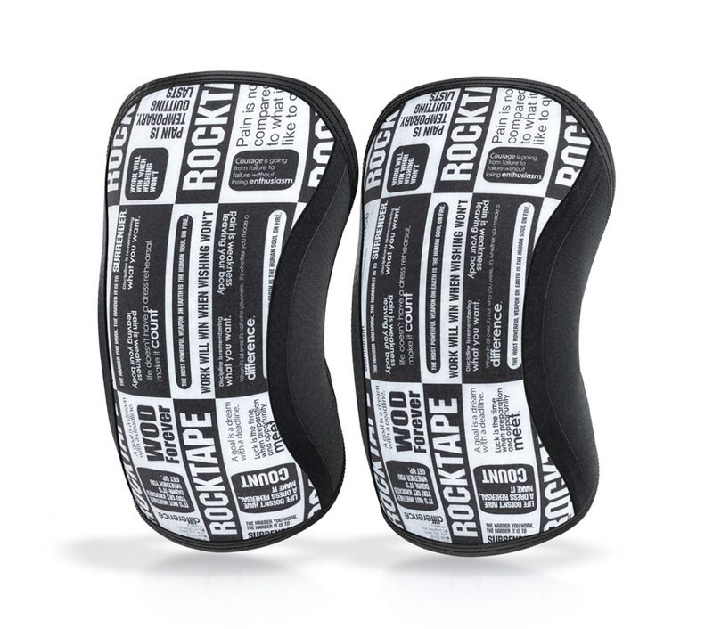 Stabilizator kolana (para) RockTape Manifesto 5 mm czarno-białe
