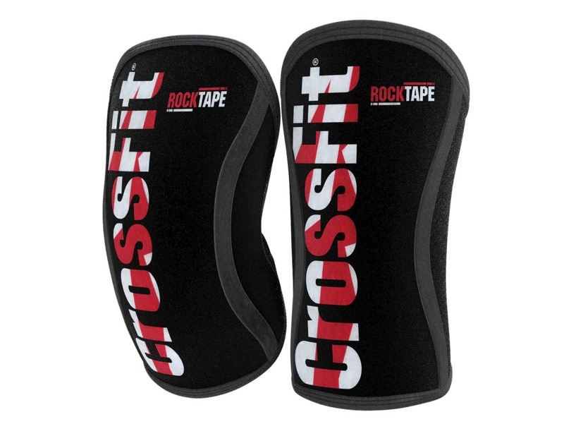 Stabilizatory kolana (para) RockTape CrossFit® Assassins Knee Sleeves 5 mm Czarno - Czerwone