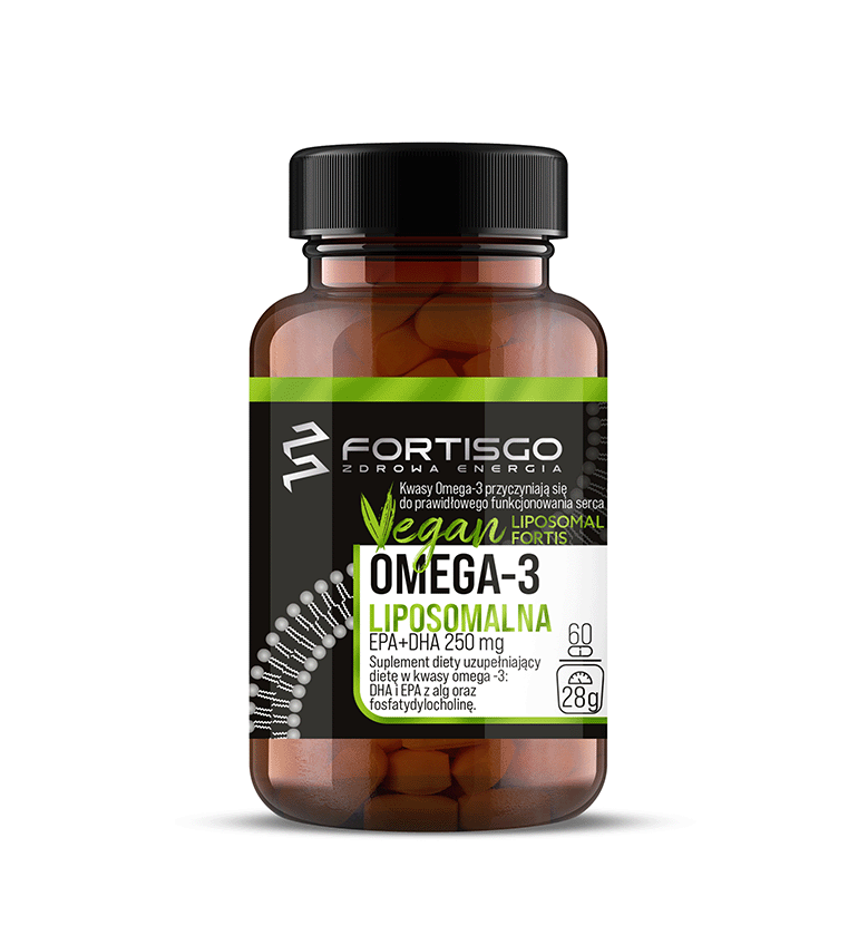 Suplementacja FortisGo Vegan Omega 3 Liposomalna 60pcs