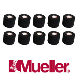 10 Taśm samoprzylepnych Mueller Tear light tape - szerokość 5 cm czarne