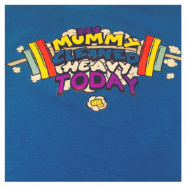 Koszulka Dzieci ca Barbell Nation My Mummy Cleaned Heavy