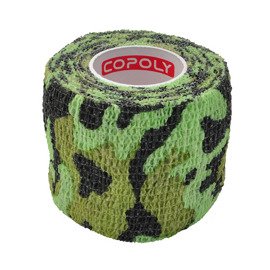 Taśma Copoly Cohesive Camo Tape - szerokość 5 cm Zielona