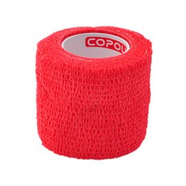 Taśma Copoly Cohesive Tape - szerokość 5 cm Czerwona